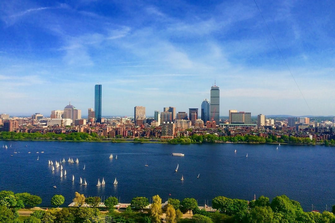 Aerial view of Boston, Massachusetts