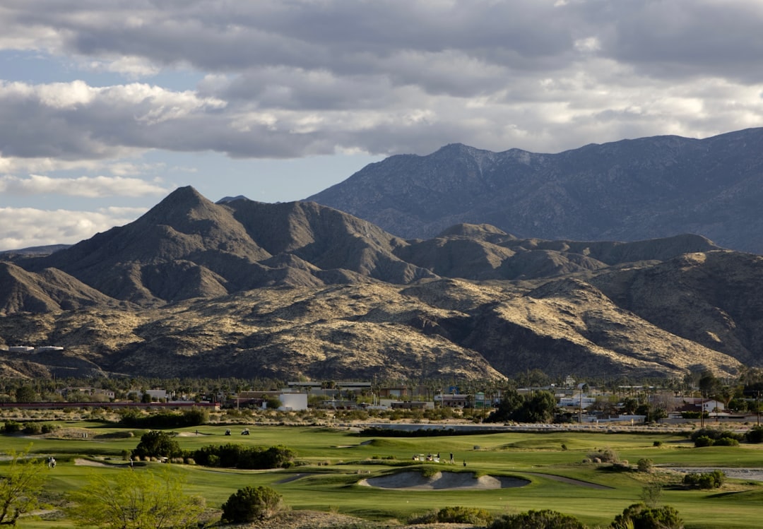 Aerial view of Cathedral City, California