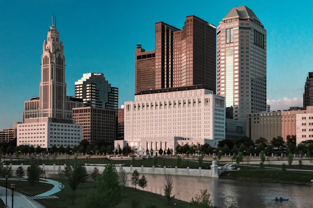 Aerial view of Columbus, Ohio