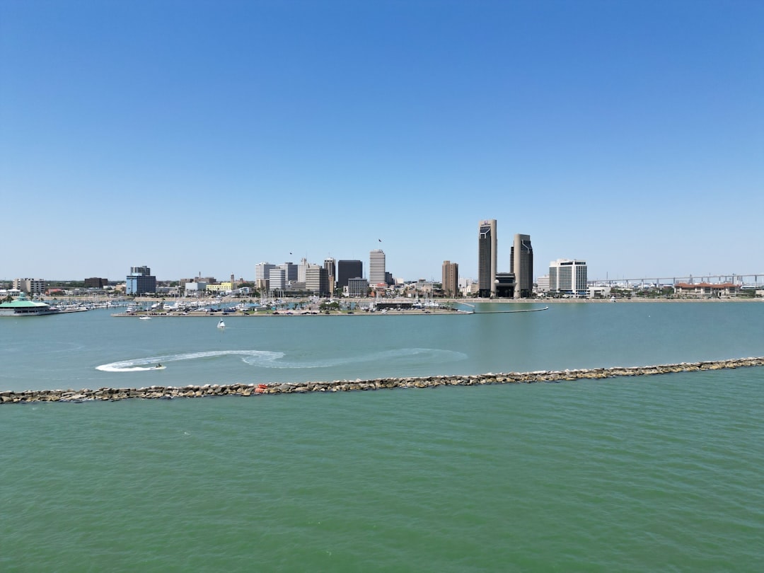 Aerial view of Corpus Christi, Texas