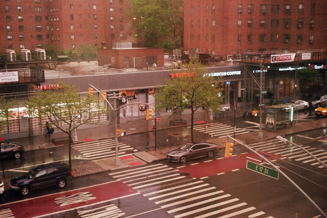 Aerial view of East Village, New York