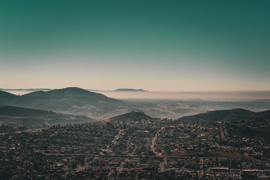Aerial view of El Cajon, California