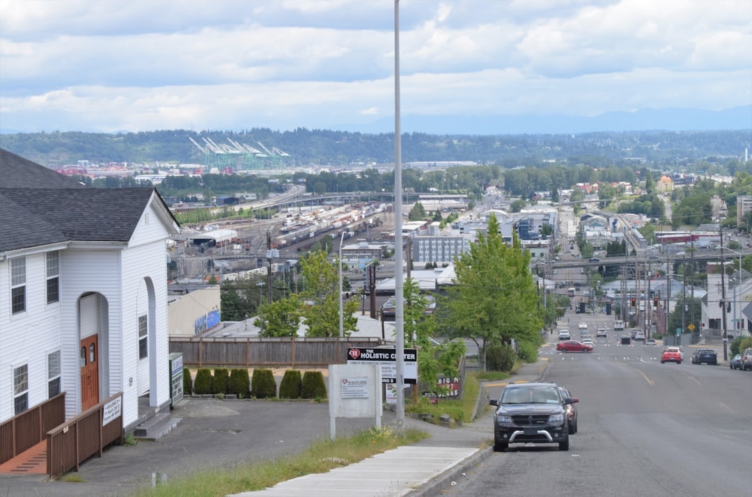 Aerial view of Everett, Washington