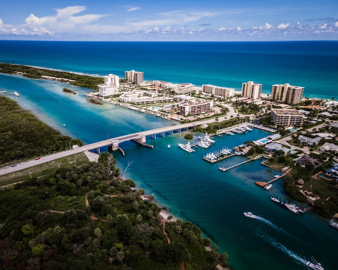Aerial view of Jupiter, Florida