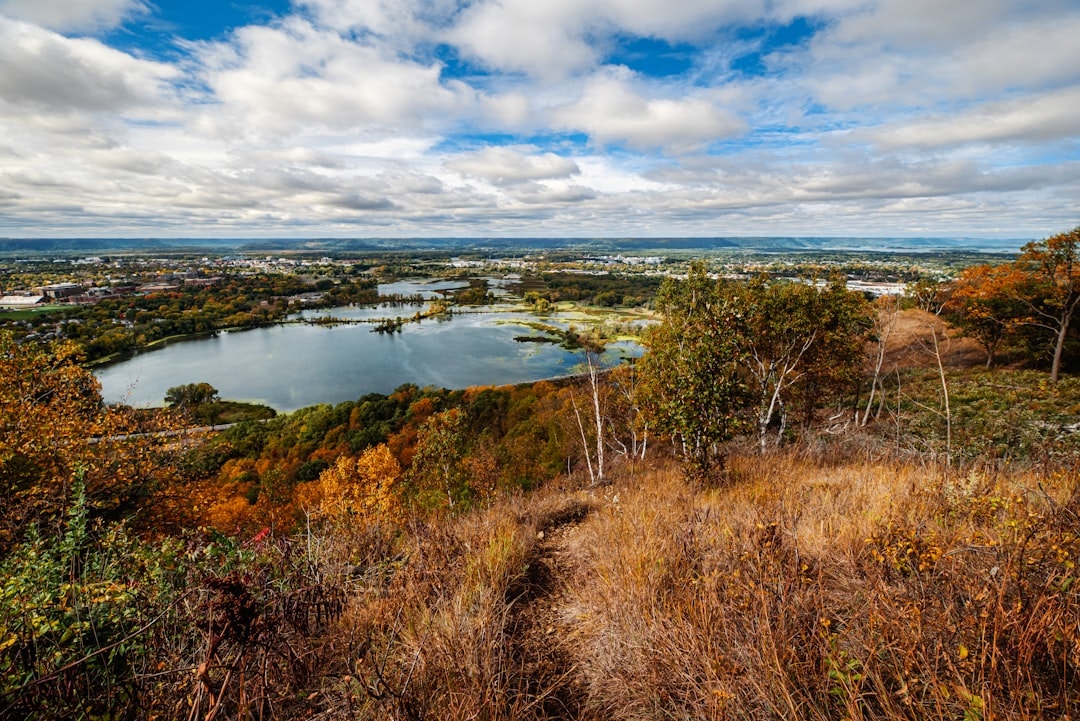 Aerial view of La Crosse, Wisconsin