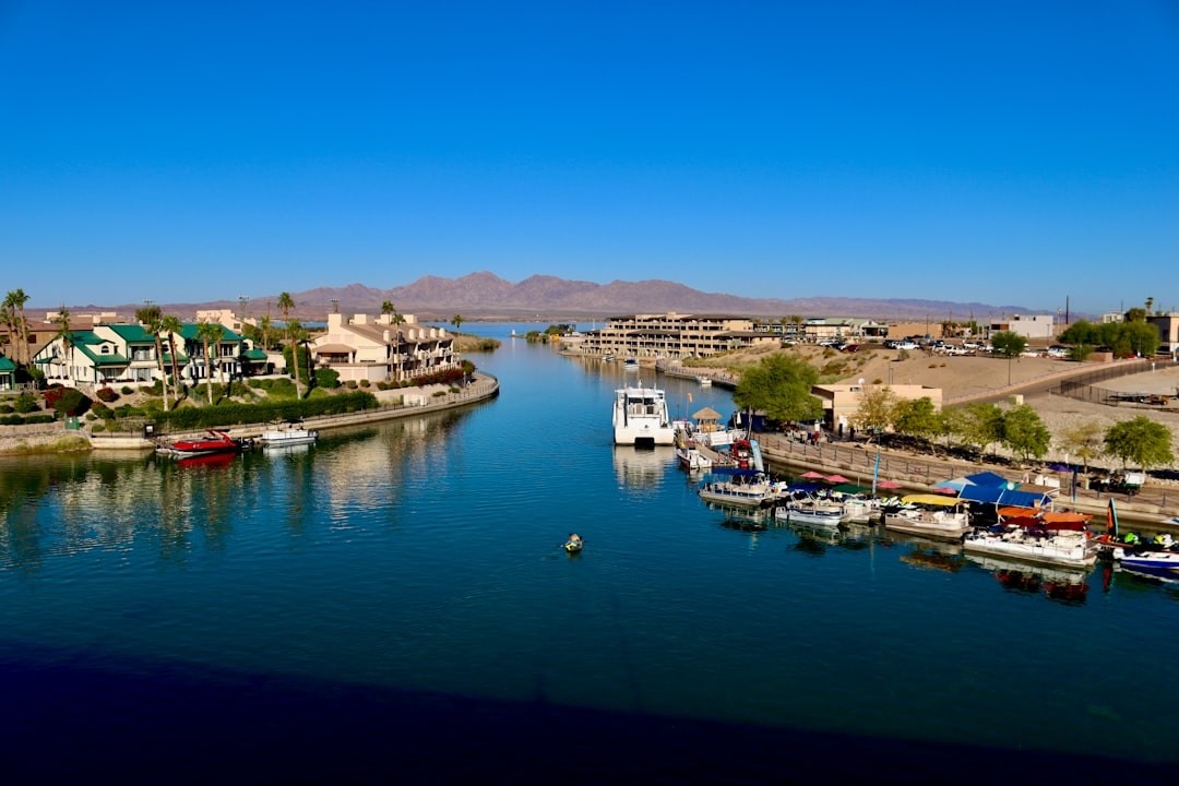 Aerial view of Lake Havasu City, Arizona