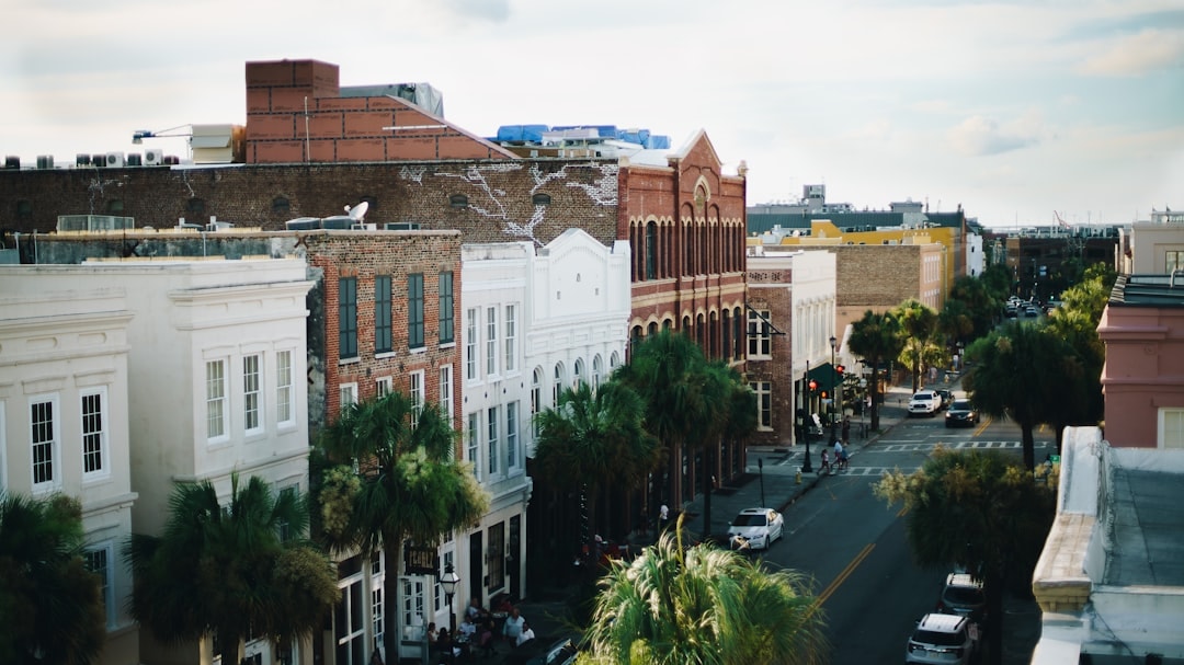 Aerial view of North Charleston, South Carolina