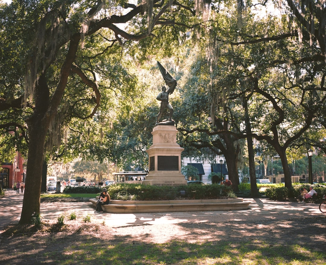 Aerial view of Savannah, Georgia