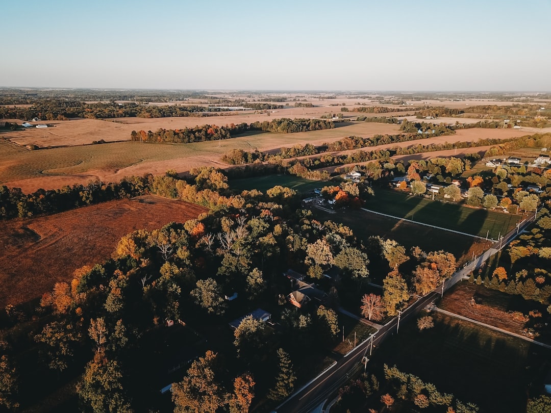 Aerial view of Terre Haute, Indiana