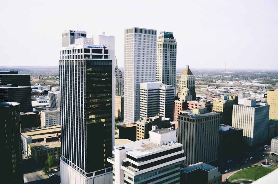 Aerial view of Tulsa, Oklahoma