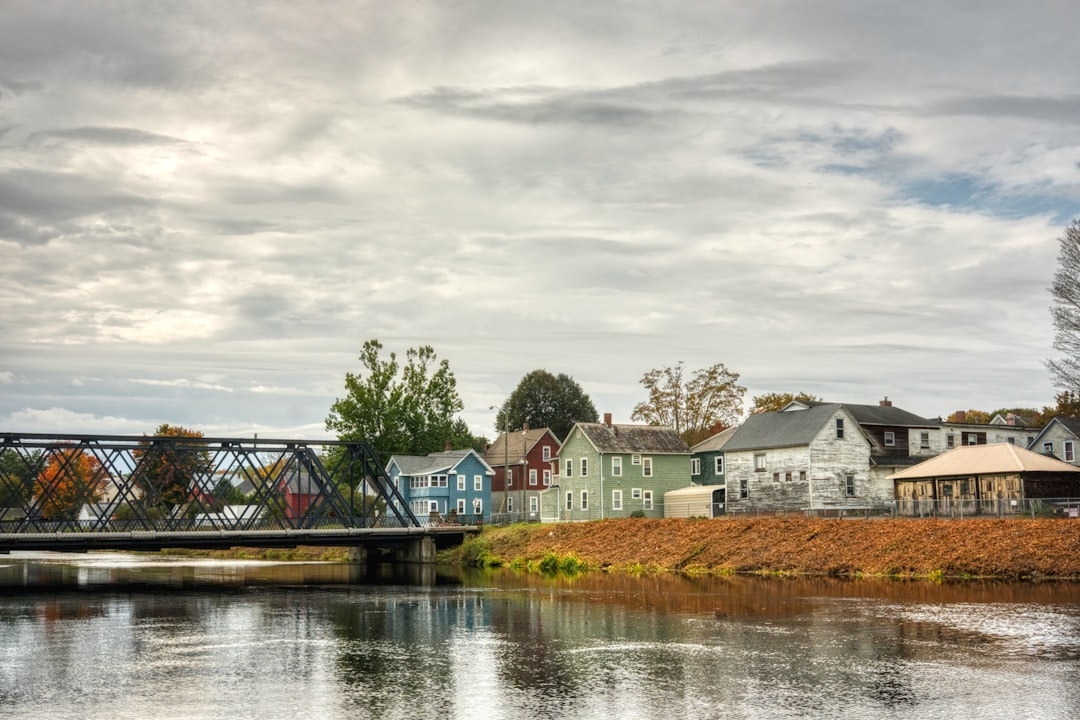 Aerial view of Fall River, Massachusetts