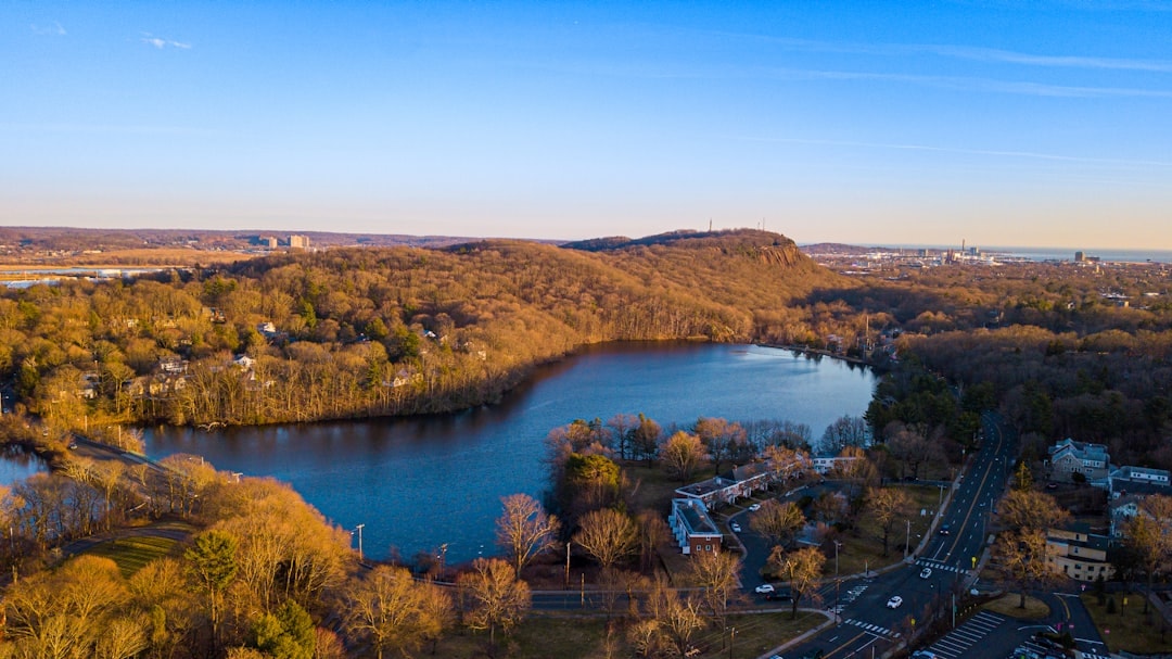 Aerial view of Hamden, Connecticut