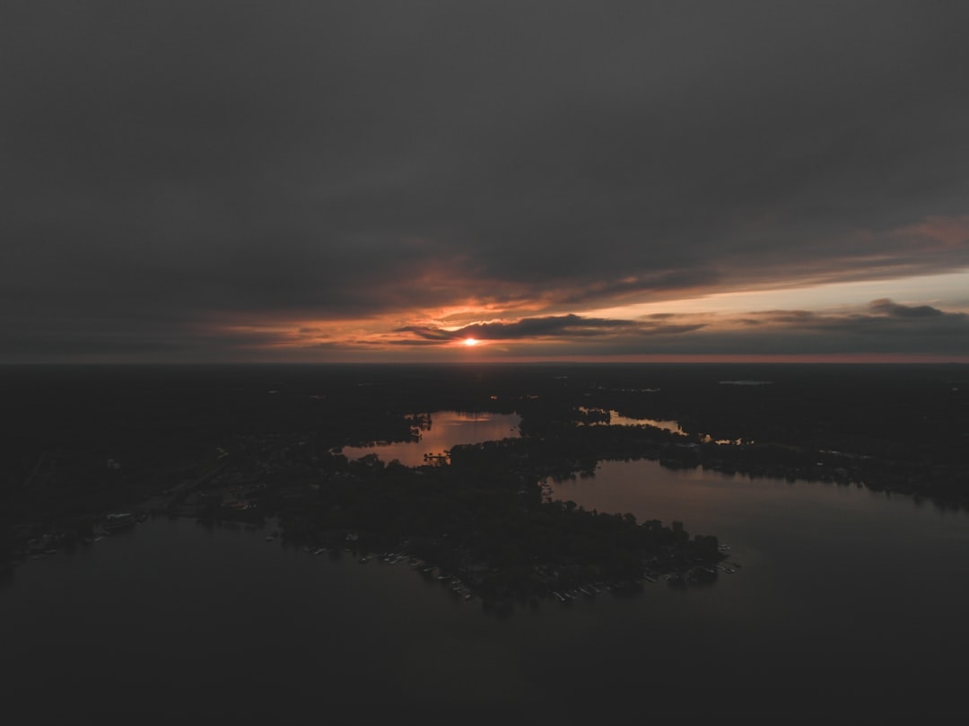 Aerial view of West Bloomfield Township, Michigan